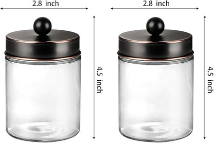 Amolliar Apothecary Jars Bathroom Storage Organizer - Image 7