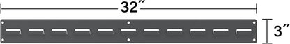 Akro-Mils 30632 Heavy Duty Wall Mount Garage Storage Steel Louvered Rail | Wall - Image 3