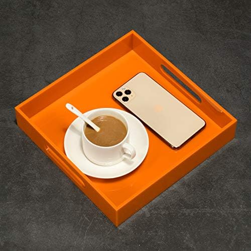 Orange Sturdy Acrylic Serving Tray - Image 6