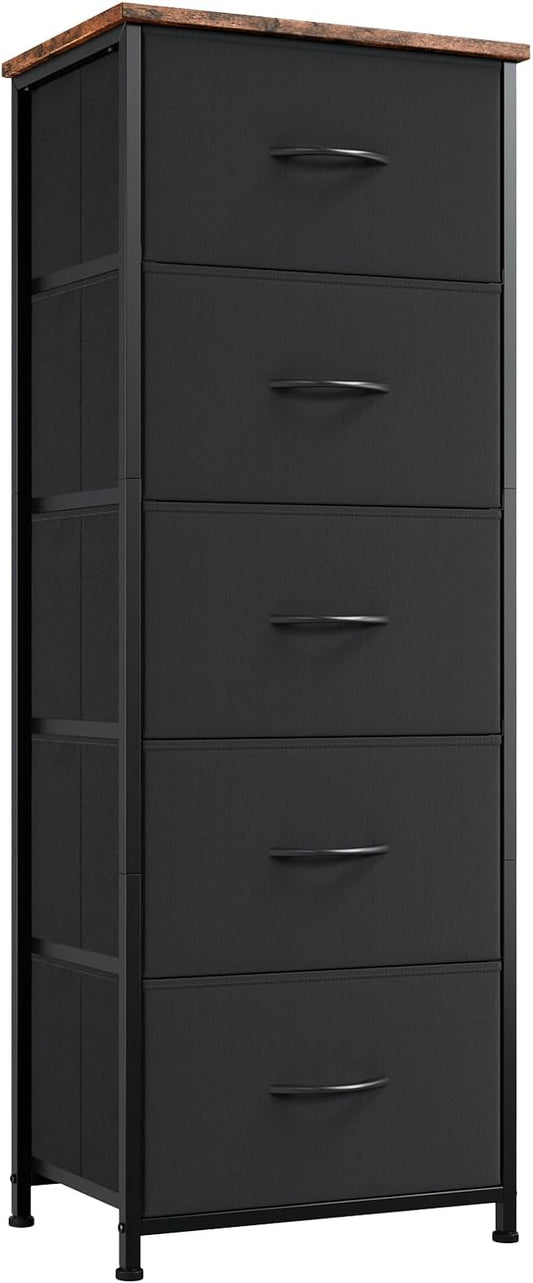 Somdot Tall Dresser for Bedroom, 5 Drawer Storage Cabinet, Chest of Drawers | by Somdot