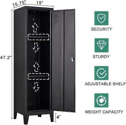 Metal Cabinet, Vertical Steel Storage Cabinet - Image 3