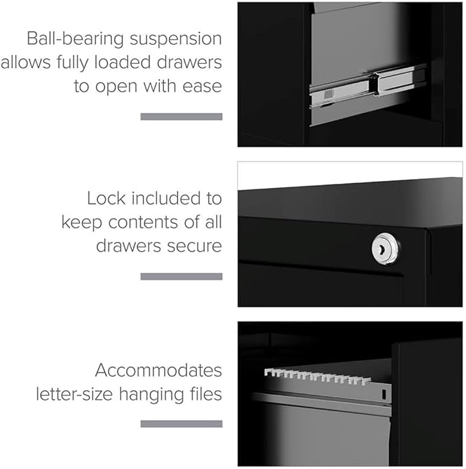 Scranton & Co 4 Drawer Metal Vertical File Cabinet - Image 9