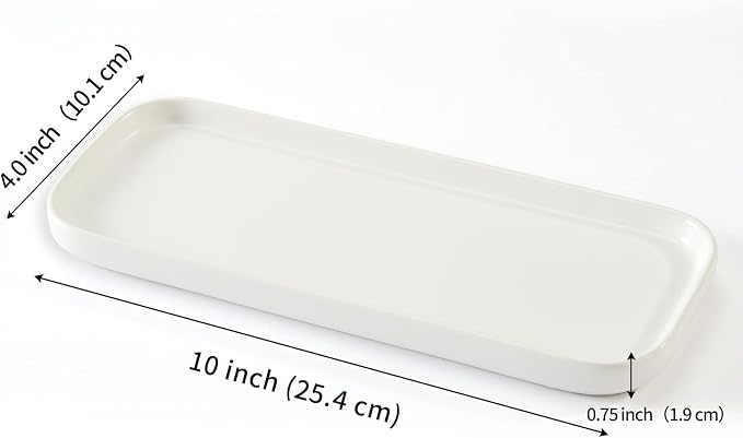 CosyCorner Ceramic Bathroom Tray, 9.8in x 3.9in x 0.7in - Image 5