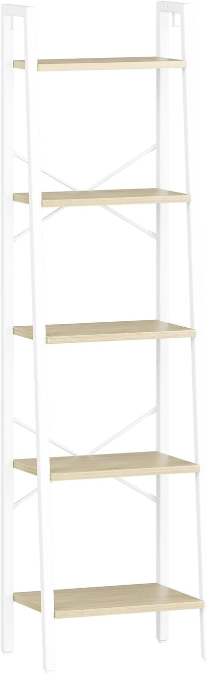 Hzuaneri Ladder Shelf, Freestanding Corner Storage Shelf | Bookcase - Image 9
