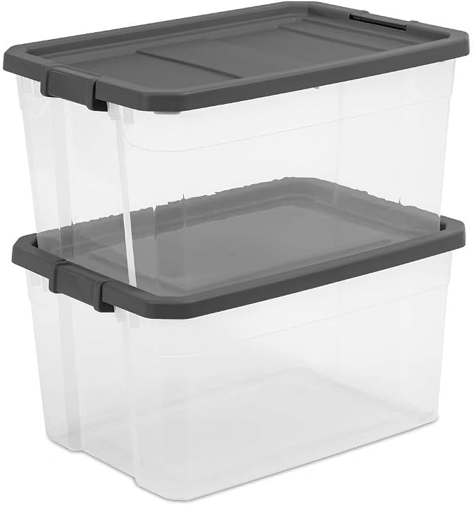 76 Quart Durable Clear Plastic Storage Bins, Storage Container - Image 8