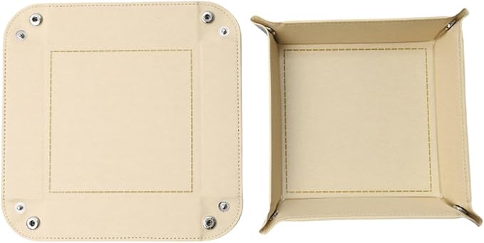 siduater Valet Tray Desktop Storage Organizer – Vegan Leather Catchall Bedside - Image 3