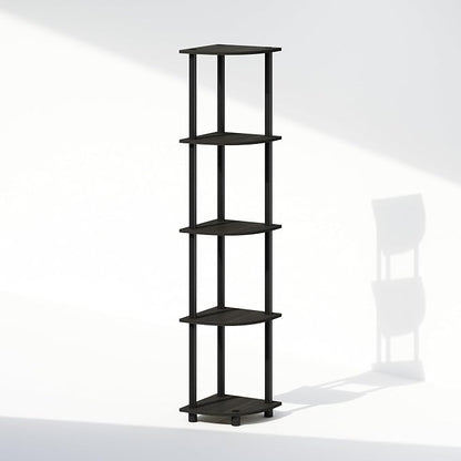 Furinno Turn-N-Tube Storage Shelves, 5-Tier Book Shelf, Corner Shelf - Image 7