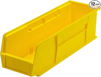 Quantum Storage QUS238 Heavy-Duty Stackable Plastic Storage Bins by QuantumStorageSystems