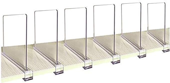 CY craft Acrylic Shelf Divider, Wood Shelf Dividers by CYcraft