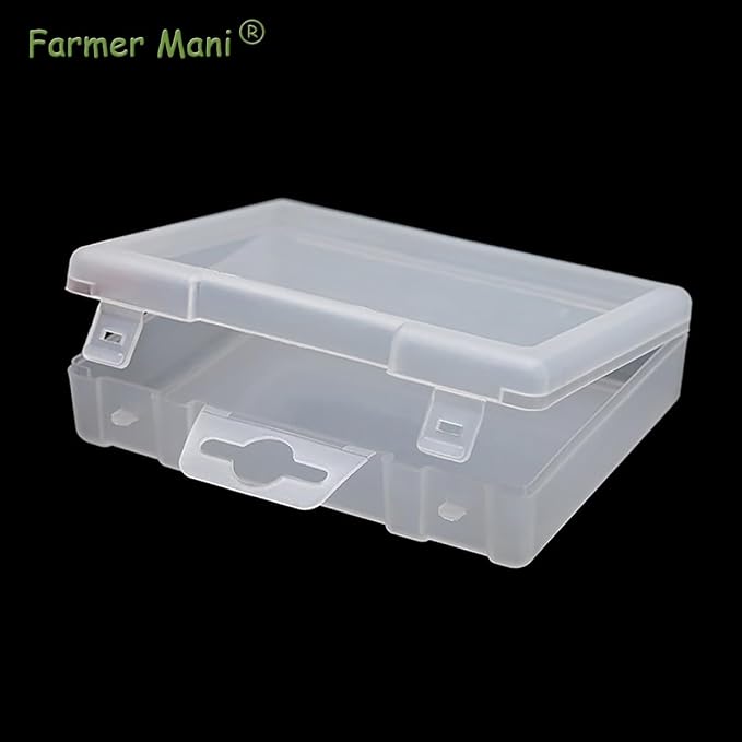 2 Pack Rectangle Plastic Frosted Storage Containers Box, Polypropylene Box - Image 7