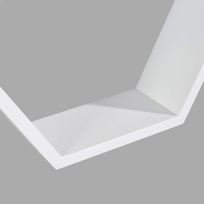 ROSE BLOOM Set of 3 White Wood Hexagon Shelves - Image 7