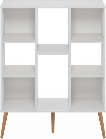 Furinno Claude Mid Century Style Book Shelf, 8-Cube Bookshelf, Cube Storage - Image 7