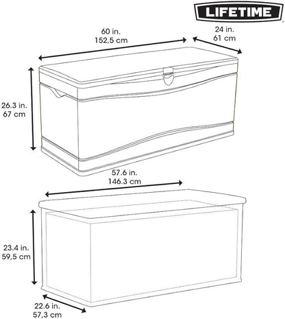 LIFETIME 60298 Heavy Duty Outdoor Storage Deck Box, 130 Gallon - Image 7