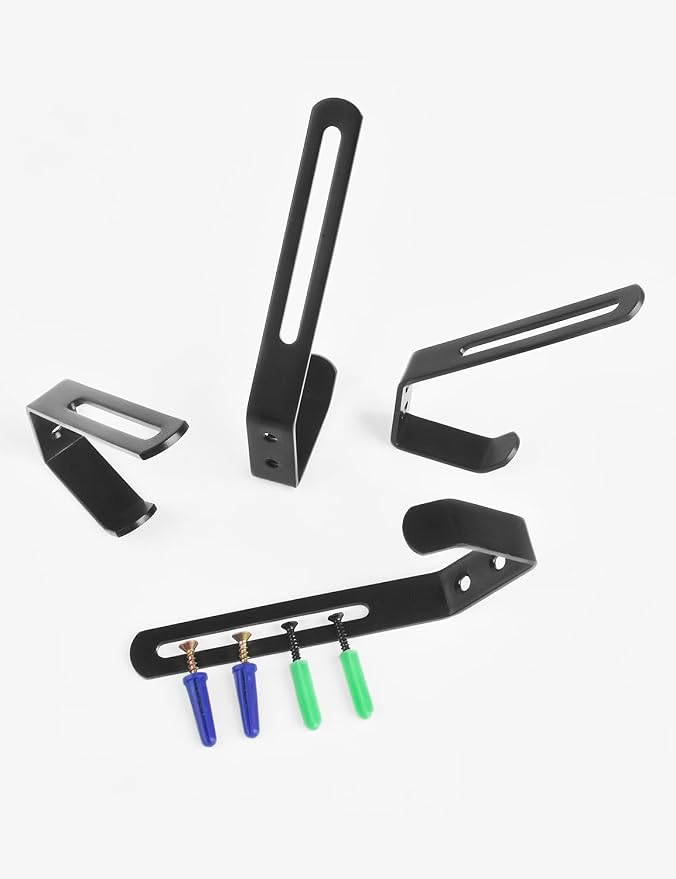 4 Pack Helmet Hooks Motorcycle Helmet Holder Hook Wall Mount Helmet Storage - Image 4