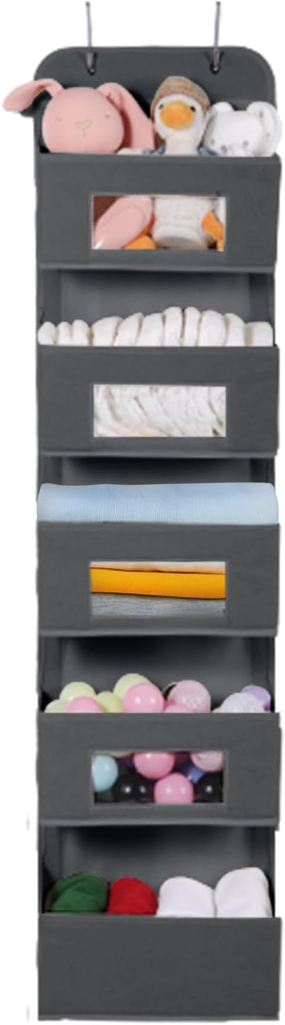 MAX Houser 5-Shelf Over The Door Hanging Organizer - Image 4