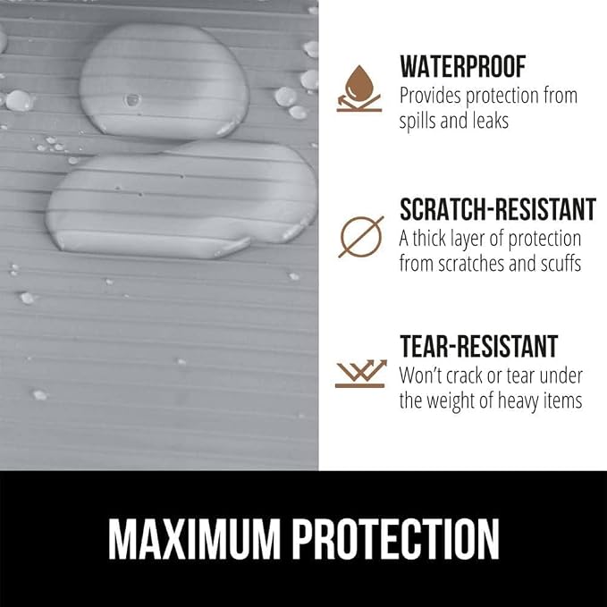 GORILLA GRIP DuraGuard Shelf Liner, 17.5x30 Non-Adhesive Cabinet Liners - Image 4