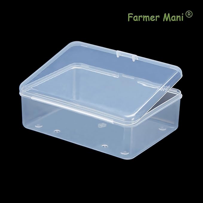 2 Pcs Small Plastic Storage Containers Box - Image 6