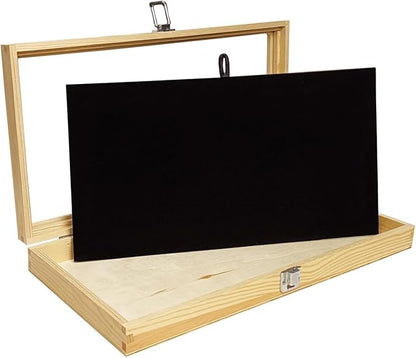 MOOCA Wooden Jewelry Display Case, Jewelry Organizer Case by Mooca