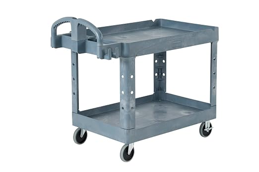 Rubbermaid Commercial Products BRUTE Heavy Duty 2-Shelf Utility/Service Cart - Image 18