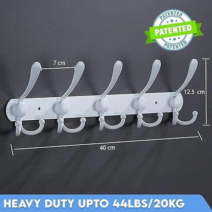 GlazieVault White Coat Hooks for Wall - Image 4