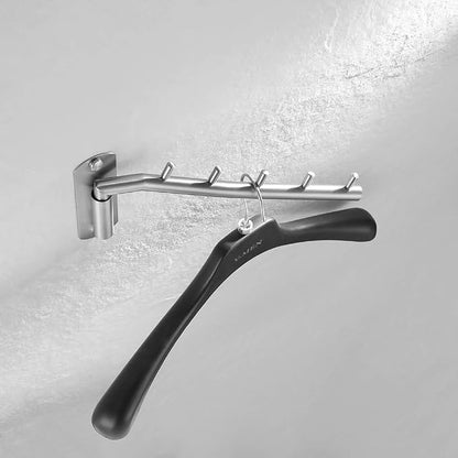 JQK Folding Clothes Hanger Rack, Stainless Steel Swing Arm Hook Holder - Image 5
