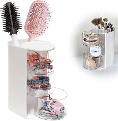 Hair Accessory Organizer, hair brush organizer, 3-Layer Clear Hair Accessories by Unknown