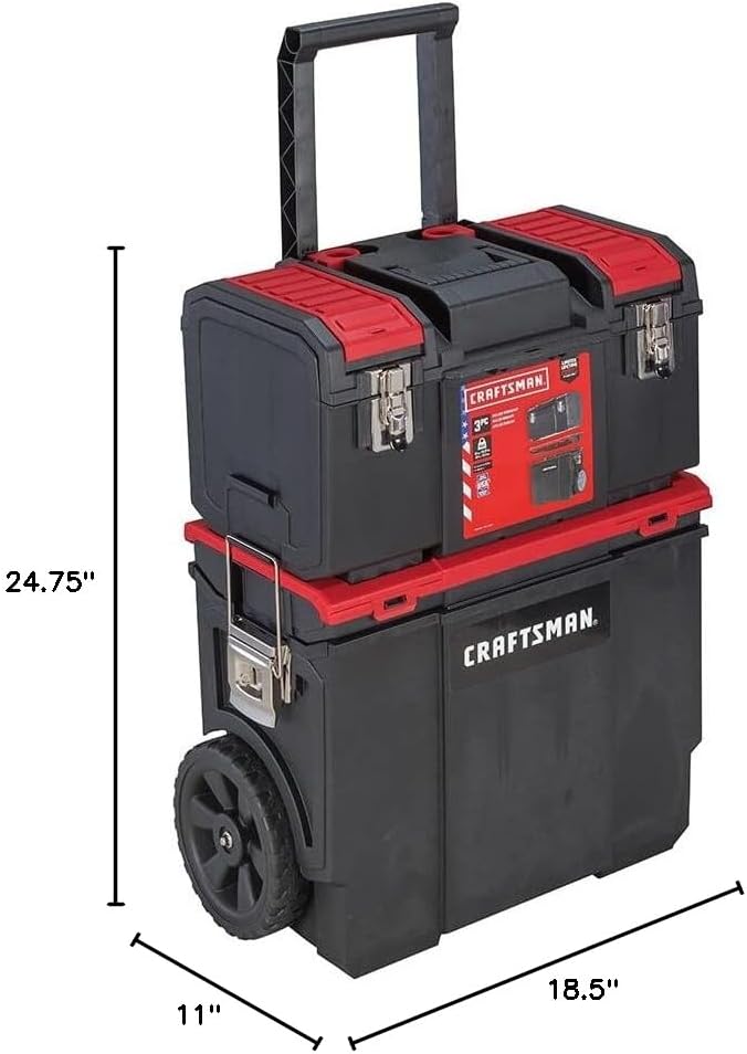 CRAFTSMAN 19-in. 3-in-1 Rolling Tool Box - Image 5
