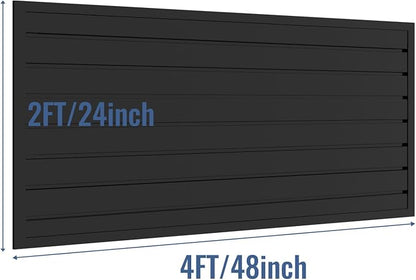Slatwall Panel Garage Organizer PVC Slatwall Heavy Duty Wall Mounted Rack - Image 4