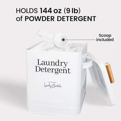Simplation Laundry Detergent Container, Modern Farmhouse Storage Box - Image 4