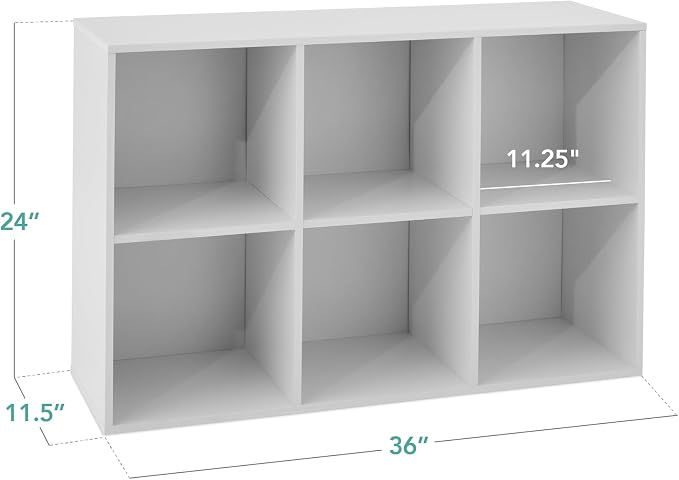 Best Choice Products 6-Cube Storage Organizer, 11in Shelf Opening, Display Shelf - Image 3