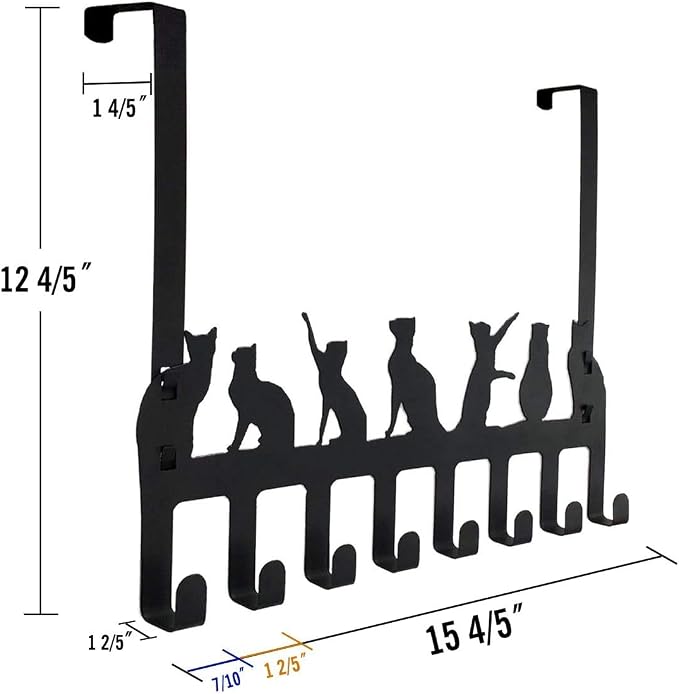Wintek Over the Door Hook Hanger, Heavy Duty Organizer Rack - Image 3