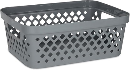 Glad Plastic Storage Basket Set, Value Pack of 6 | Open Storage Bins - Image 2