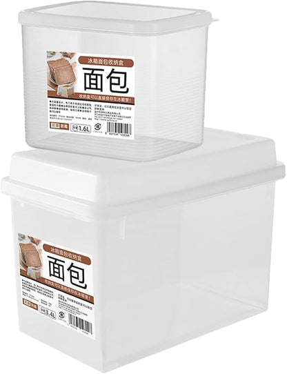BESPORTBLE 2pcs Transparent Bread Storage Box by BESPORTBLE