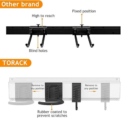 TORACK Bike Storage Rack, 6 Bike Racks & 5 Hooks - Image 7