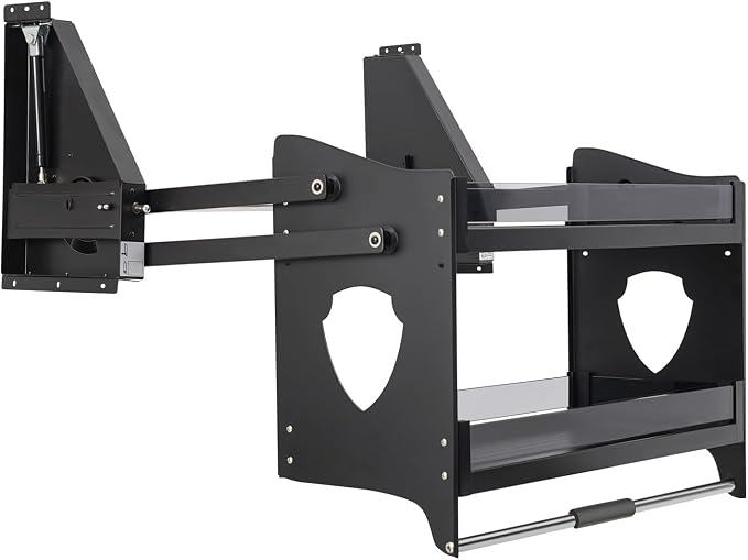 DNYSYSJ Pull down Shelf for Upper Cabinets, 2-Tier Pull down Cabinet Organizer by DNYSYSJ
