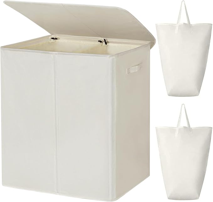 WOWLIVE 180L Double Laundry Hamper by WOWLIVE