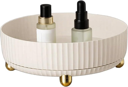 Rotating Makeup Organizer, 8.7 Inch Large Capacity Vanity Tray - Image 6