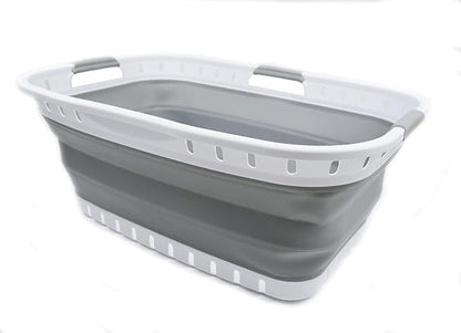 SAMMART 44L Collapsible Plastic Laundry Basket by SAMMART