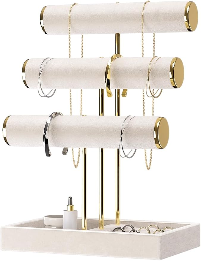 3 Tier Bracelet Holder Display, Jewelry Holder Organizer by LongMen