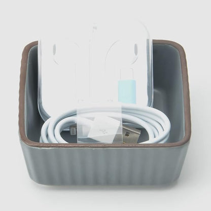Ceramic Set 2, Square Dispenser/Organizer/Holder - Image 6