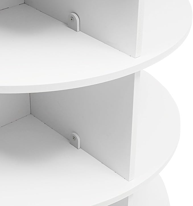 4 Tier Rotating Shoe Rack Tower, Space-Saving Stackable Narrow Shoe Storage - Image 9