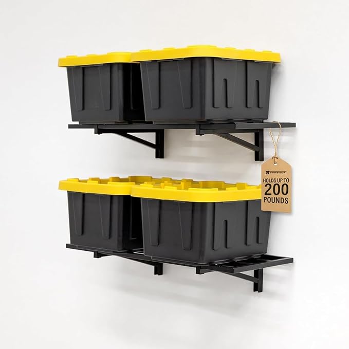 StoreYourBoard Heavy Duty Garage Shelf Wall Mount 1ft x 2ft – Wall-Mounted by StoreYourBoard