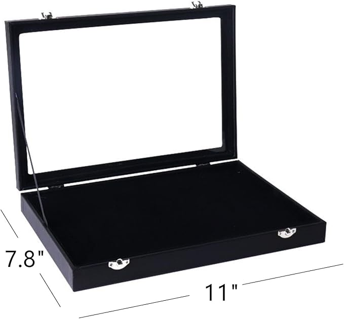 TANG SONG 11'' x 7.9'' Brooch Storage Box Lapel Pin Display Case Jewelry - Image 2