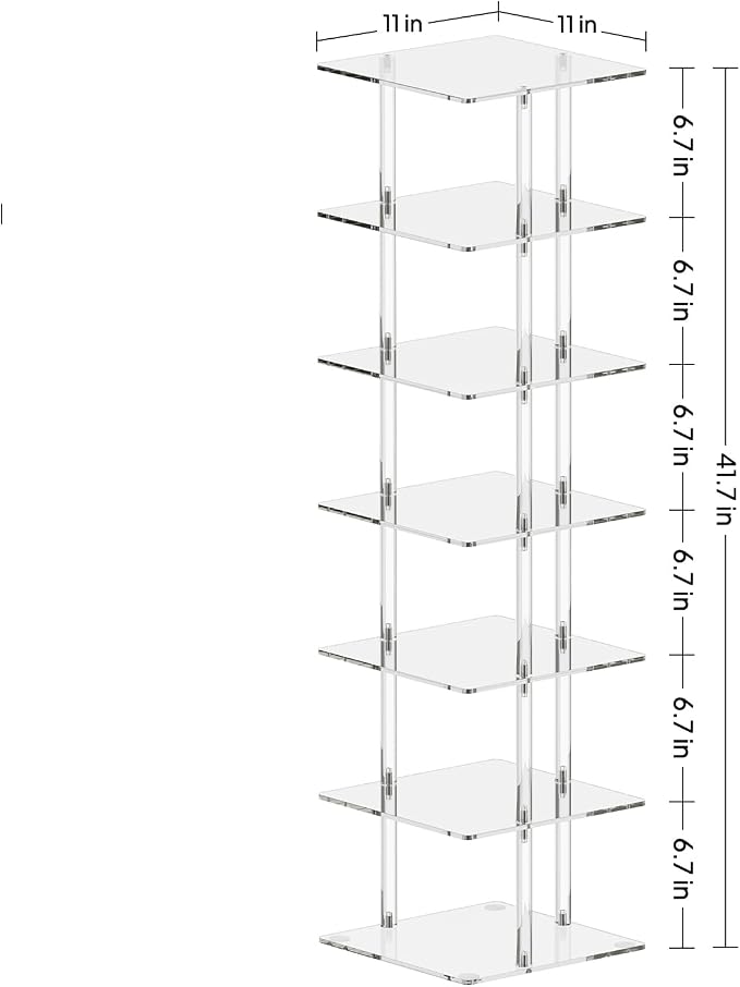 Aquiver Acrylic Vertical Shoe Rack - Image 3