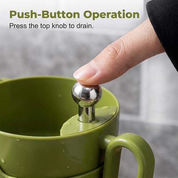 Upgraded Foldable Kitchen Sink Strainer, Sink Drain Strainer Self-Cleaning - Image 3