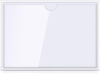 Chinco 50 Pack 4" x 6" Clear Adhesive Pockets, Index Card Pockets - Image 4