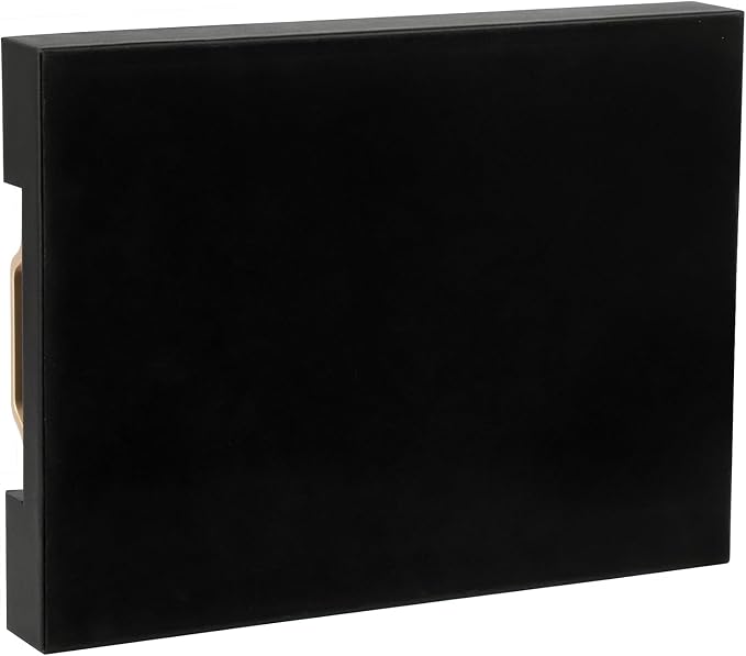 HofferRuffer Faux Leather Rectangle Serving Tray Decor Platter - Image 8