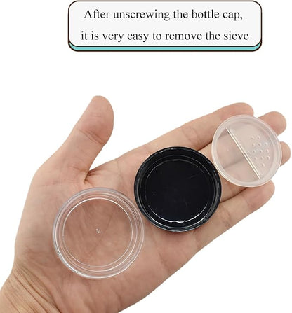 HAHIYO 2Pcs 20ml/0.68oz Plastic Empty Travel Compact Case Makeup Cosmetic Jar - Image 7