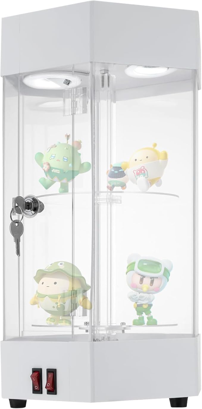 2-Tier Electric Rotating Jewelry Display Case - Image 7