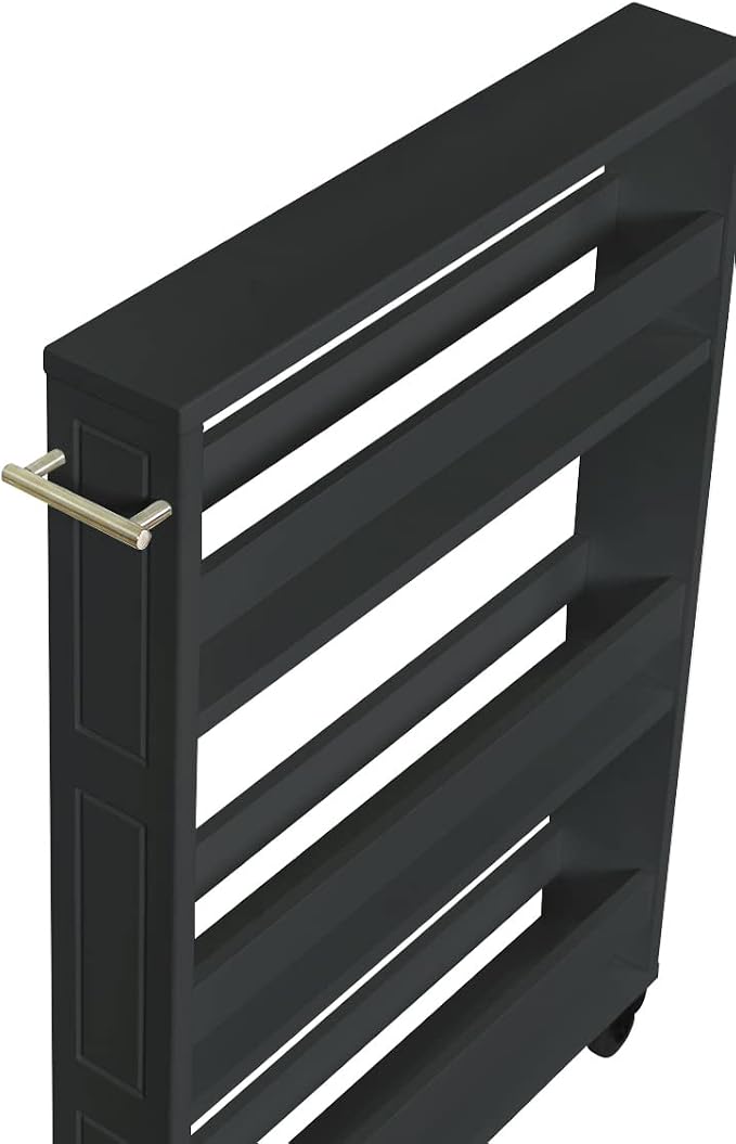 MUSEHOMEINC Compact Space Kitchen Pantry, 3-Tier Kitchen Removable Storage Cart - Image 4